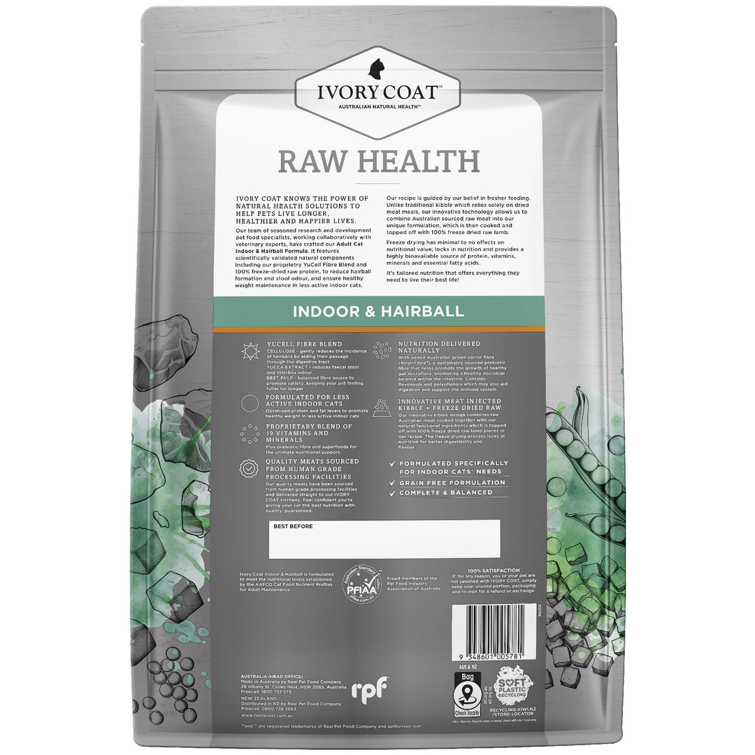Ivory Coat F/l Raw Health Indoor & Hairball Chicken 4kg