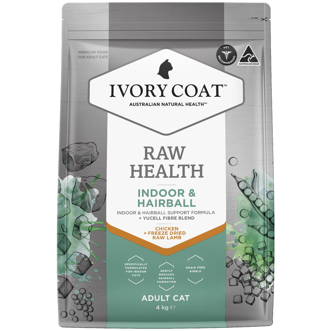 Ivory Coat F/l Raw Health Indoor & Hairball Chicken 4kg