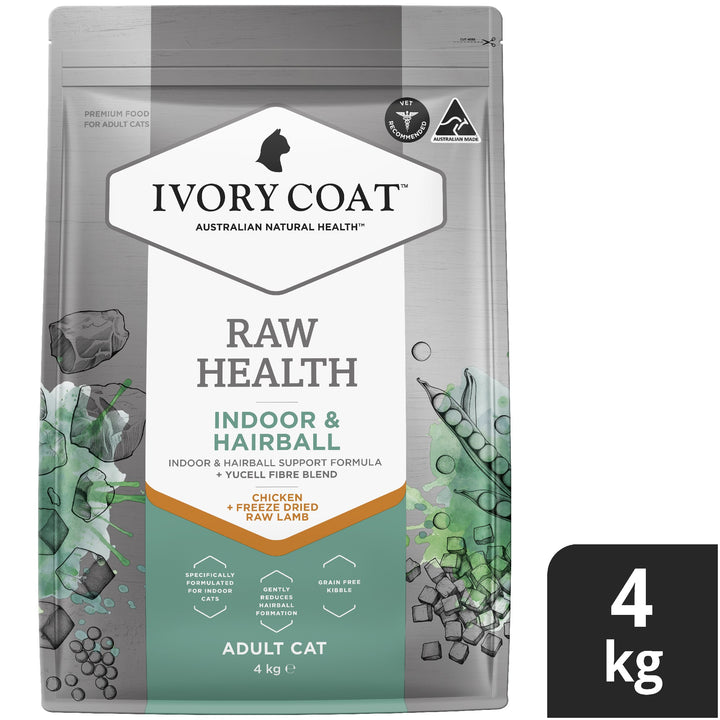 Ivory Coat F/l Raw Health Indoor & Hairball Chicken 4kg