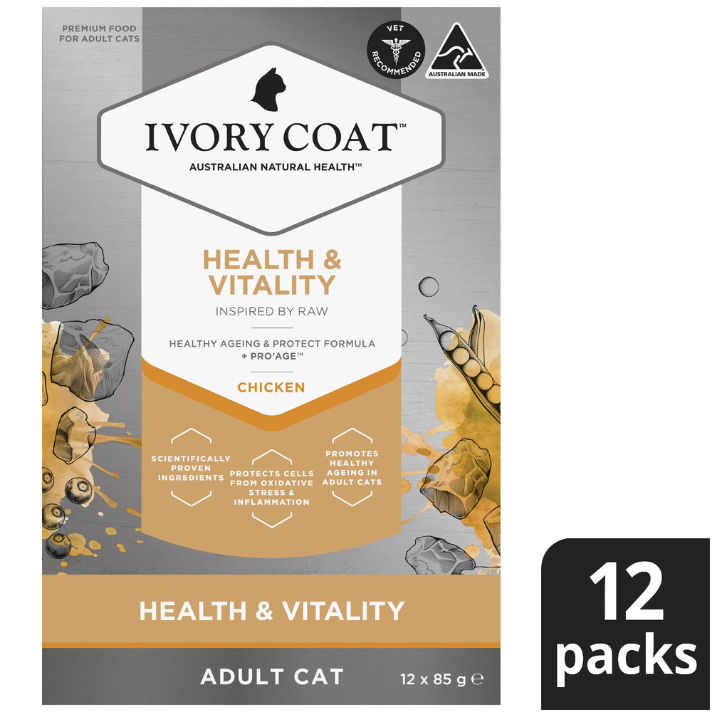 Ivory Coat F/l Inspired By Raw Health & Vitality Chicken 12x85g