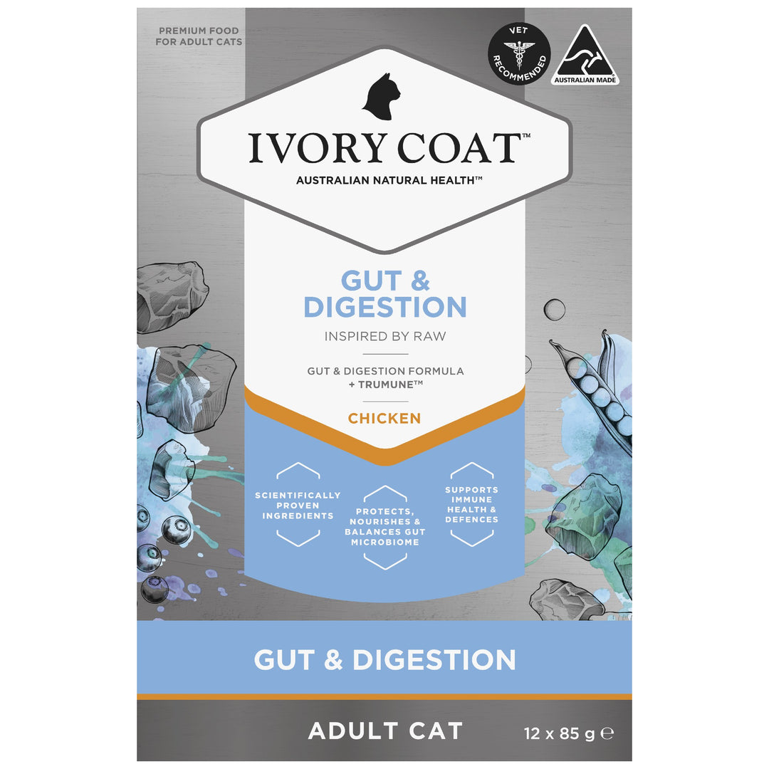 Ivory Coat F/l Inspired By Raw Gut & Digestion Chicken 12x85g