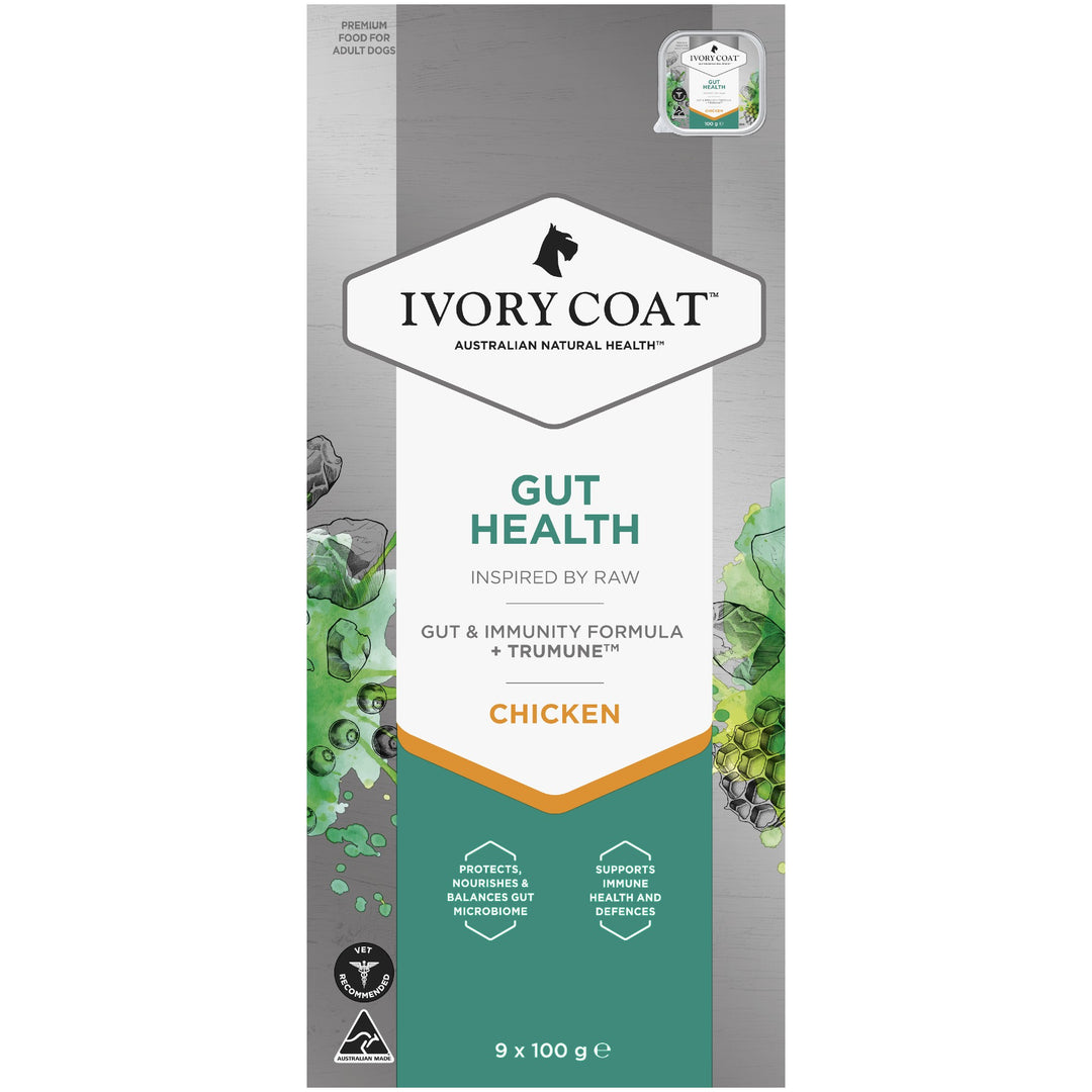 Ivory Coat K9 Inspired By Raw Gut Health Chicken 9x100g