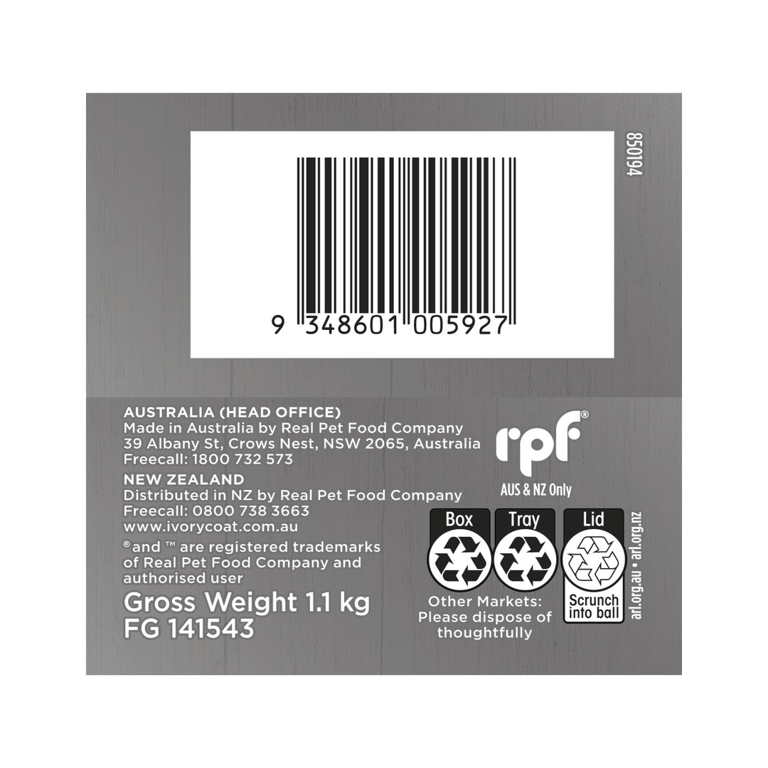 Ivory Coat K9 Inspired By Raw Health & Vitality Kangaroo 9x100g