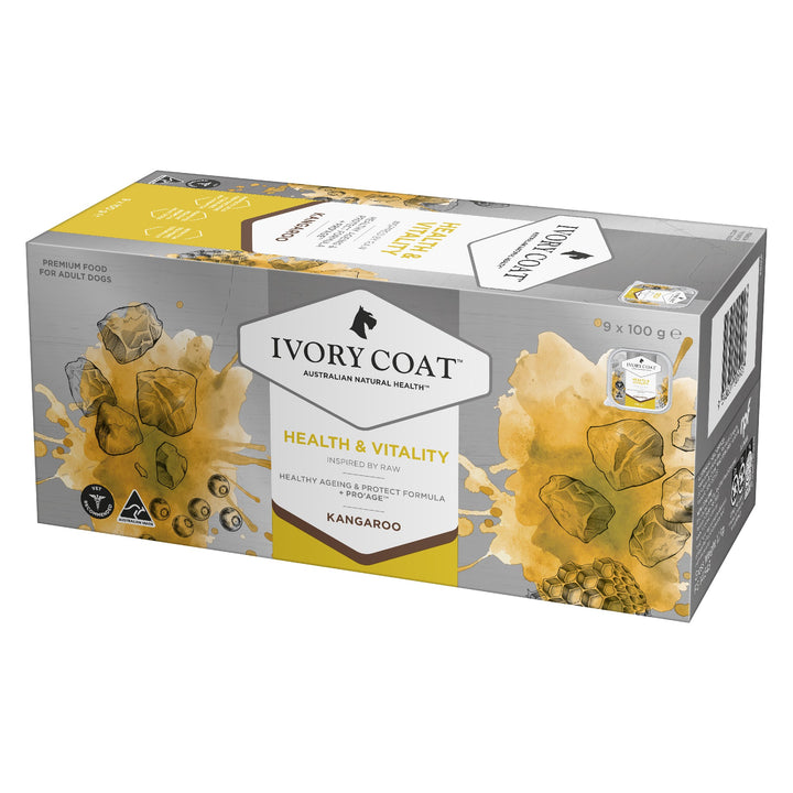 Ivory Coat K9 Inspired By Raw Health & Vitality Kangaroo 9x100g