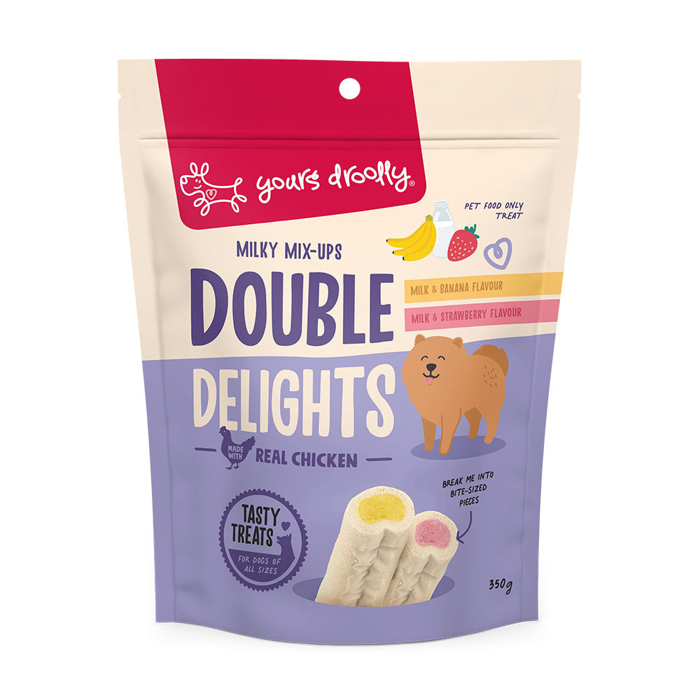 Yours Droolly Dog Treats Double Delights Milky Mix-ups 350g