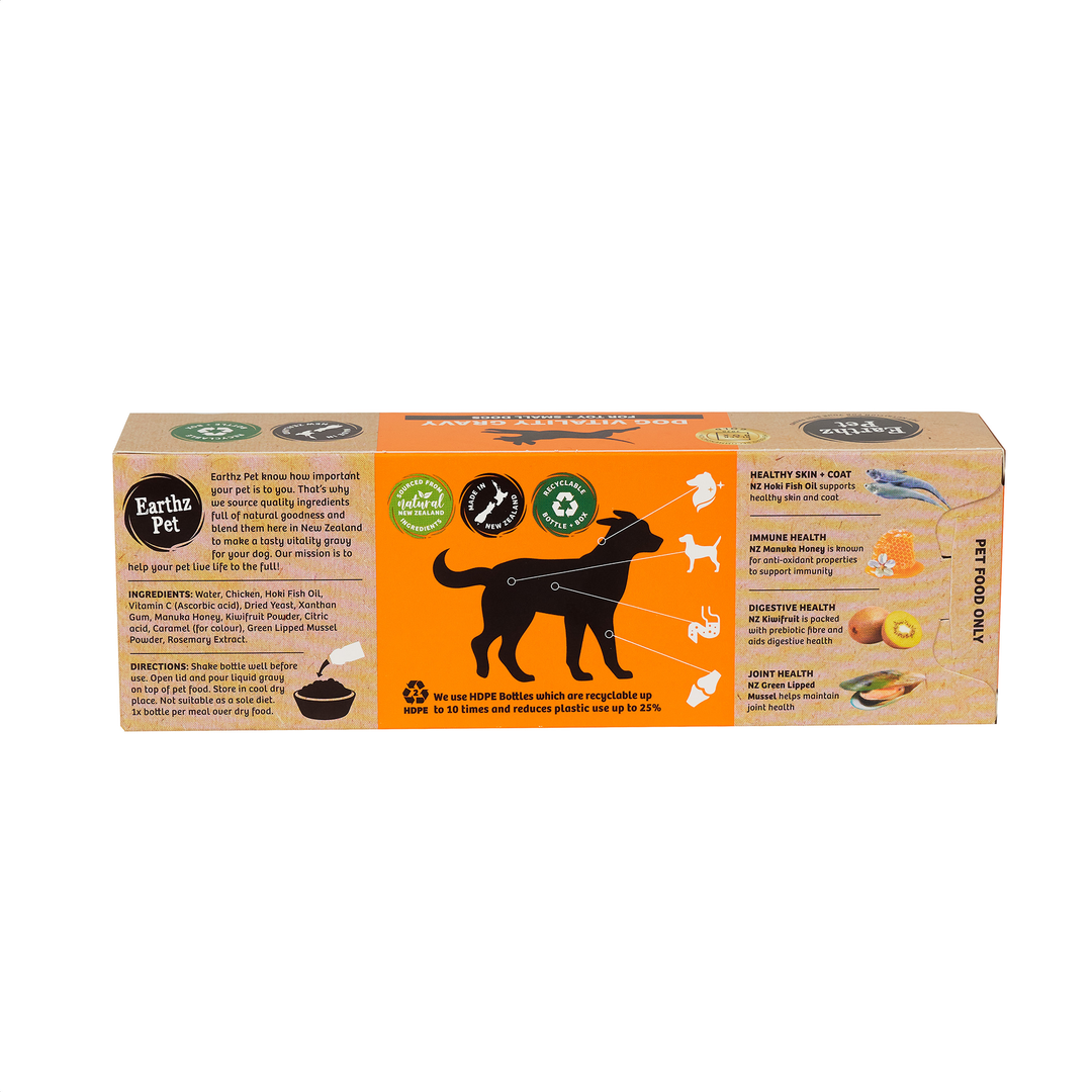 Earthz Pet Gravy 5x35ml Chicken Toy/sml Dogs
