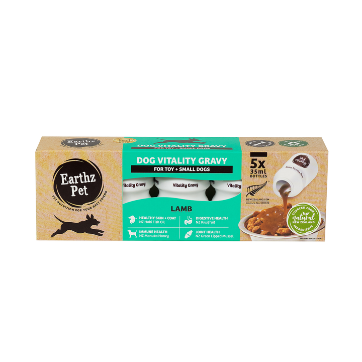 Earthz Pet Gravy 5x35ml Lamb Toy/sml Dogs