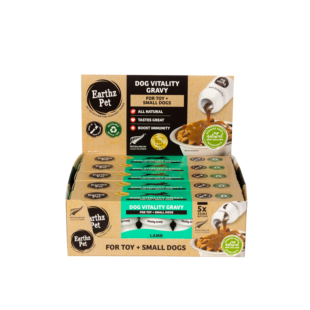 Earthz Pet Gravy 5x35ml Lamb Toy/sml Dogs Box Of 5x5x35ml