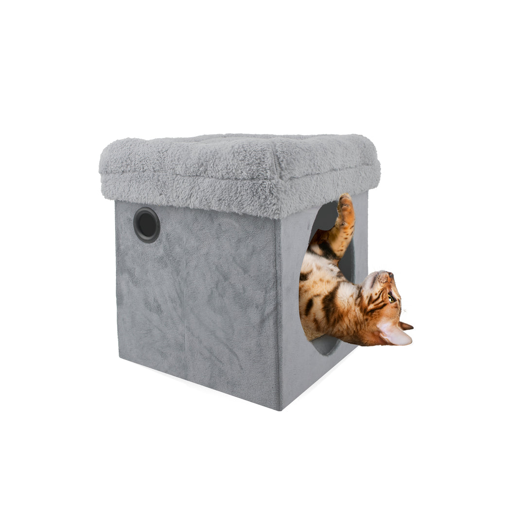 AFP 2 In 1 Cat Castle Grey