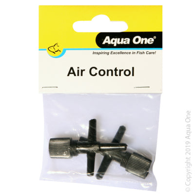 Aqua One Air Line T Control Valve 2pk