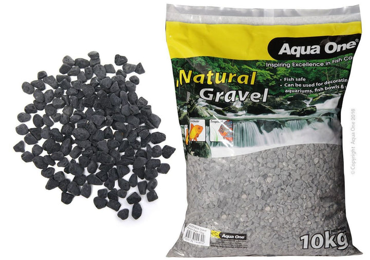 Aqua One Gravel Natural Phantom Black 10kg