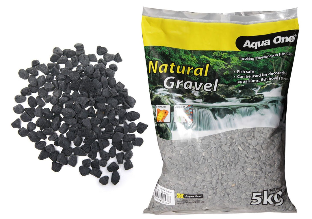 Aqua One Gravel Natural Phantom Black 5kg