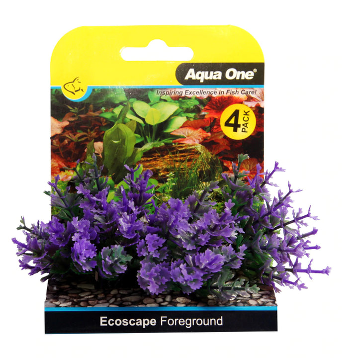 Aqua One Plants Ecoscape Foreground Catspaw 4pk Purple