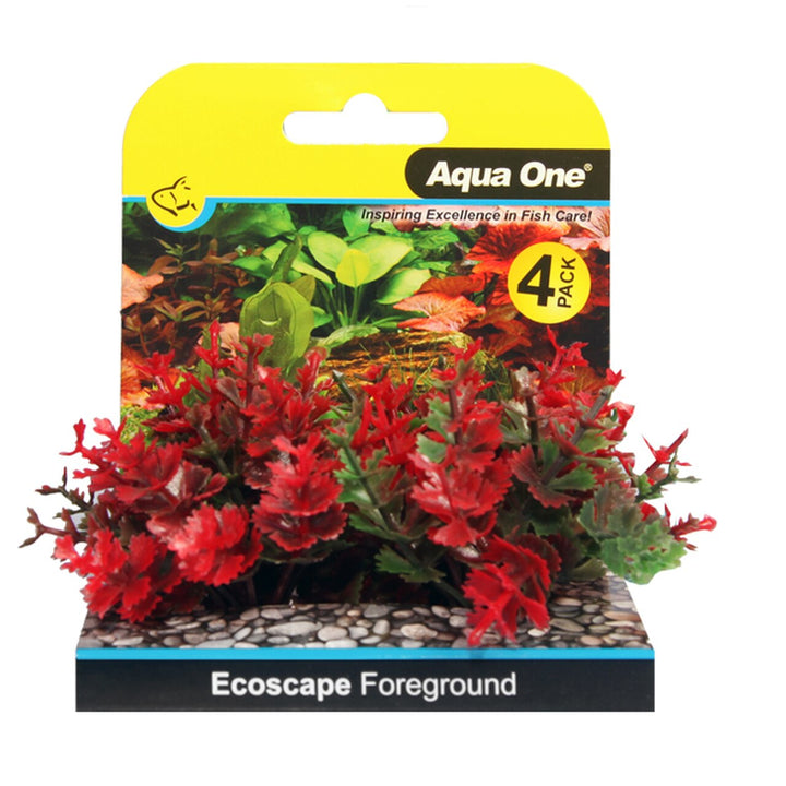 Aqua One Plants Ecoscape Foreground Catspaw 4pk Red