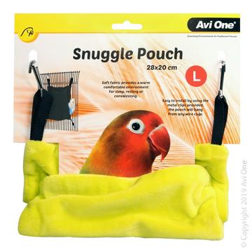 Avi One Bird Snuggle Pouch Large Lime 28x20cm