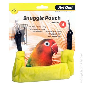 Avi One Bird Snuggle Pouch Small Lime 22x15cm