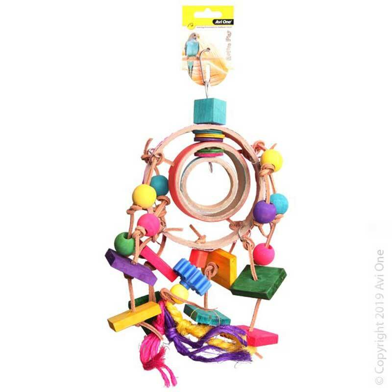 Avi One Bird Toy Dream Catcher Beads & Disc