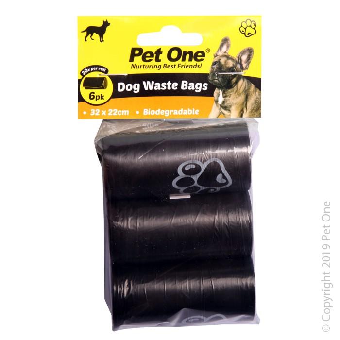 Pet One Waste Bags 20/roll 6pk